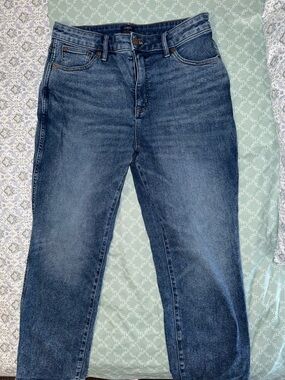 J. Crew Straight-Leg Mid Blue Jeans